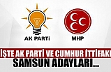 İşte Ak Parti ve Cumhur İttifakı Samsun Adayları...