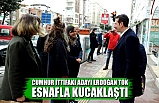 Cumhur İttifakı Adayı Erdoğan Tok Esnafla Kucaklaştı