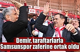 Demir, taraftarlarla Samsunspor zaferine ortak oldu