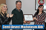 Cemil Deveci Mazbatasını Aldı
