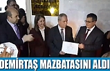 Demirtaş Mazbatasını Aldı