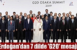 Erdoğan'dan 7 dilde 'G20' mesajı