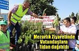 İlkadım'da Mezarlık Ziyareti Yapan Vatandaşlara Ücretsiz Fidan Dağıtıldı