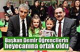 Başkan Demir, karne dağıttı Öğrencilerin heyecanına ortak oldu