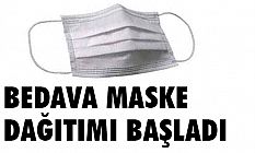 Ücretsiz Maske Dağıtımı Başlıyor