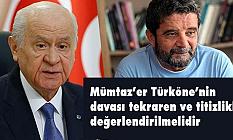 Devlet Bahçeli'den Son dakika Mümtaz'er Türköne Mesajı