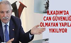 İlkadım'da Can Güvenliği Olmayan Yapılar Yıkılıyor