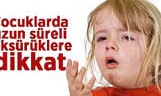 Çocuklarda uzun süreli öksürüklere dikkat