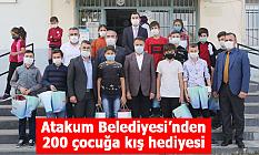 Atakum Belediyesi’nden 200 çocuğa kış hediyesi