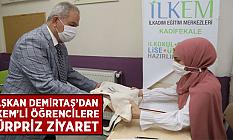 BAŞKAN DEMİRTAŞ’DAN İLKEM’Lİ ÖĞRENCİLERE SÜRPRİZ ZİYARET