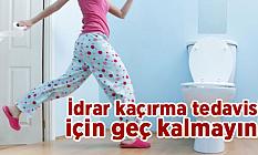 İdrar kaçırma tedavisi için geç kalmayın!