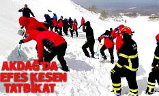 Akdağ’da nefes kesen tatbikat