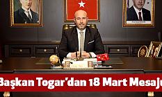Başkan Togar’dan 18 Mart Mesajı