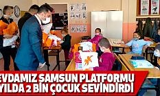Sevdamız Samsun Platformu 3 yılda 2 bin çocuk sevindirdi