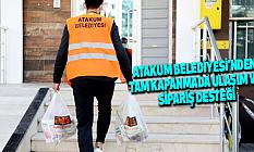 Atakum Belediyesi’nden tam kapanmada ulaşım ve sipariş desteği