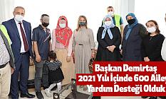 Başkan Demirtaş,2021 Yılı İçinde 600 Aileye Yardım Desteği Olduk
