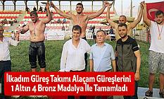 İlkadım Güreş Takımı Alaçam Güreşlerini 1 Altın 4 Bronz Madalya İle Tamamladı