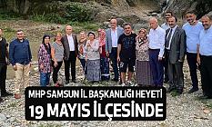 MHP Samsun İl Başkanlığı Heyeti 19 Mayıs İlçesinde