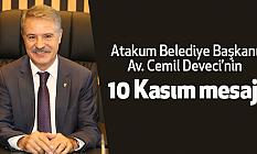 Atakum Belediye Başkanı Av. Cemil Deveci’nin 10 Kasım mesajı