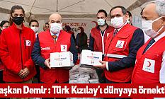 Başkan Demir : Türk Kızılay’ı dünyaya örnektir