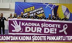 İlkadım’dan Kadına Şiddete Pankartlı Tepki