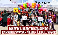 Lösev İyilikler Tırı Samsun’da Kanserle Savaşan Aileler İle Buluşuyor