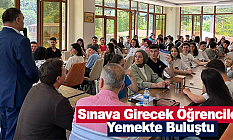 Sınava Girecek Öğrenciler Yemekte Buluştu