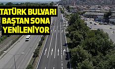 Atatürk Bulvarı baştan sona yenileniyor