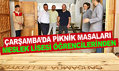 Çarşamba’da Piknik Masaları Meslek Lisesi Öğrencilerinden