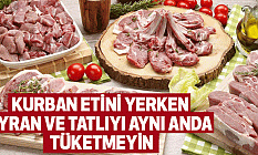 Kurban Etini Yerken Ayran Ve Tatlıyı Aynı Anda Tüketmeyin