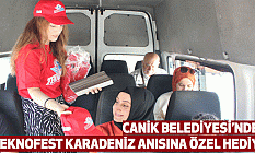Canik Belediyesi’nden TEKNOFEST Karadeniz Anısına Özel Hediye