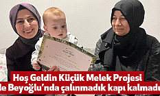 Hoş Geldin Küçük Melek Projesi ile Beyoğlu’nda çalınmadık kapı kalmadı