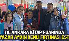 18. Ankara Kitap Fuarında Yazar Aydın Benli Fırtınası Esti