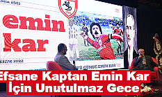 Efsane Kaptan Emin Kar İçin Unutulmaz Gece