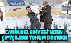 Canik Belediyesi’nden Çiftçilere Tohum Desteği