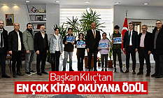 Başkan Kılıç'tan en çok kitap okuyana ödül