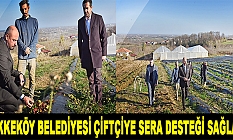 Tekkeköy Belediyesi çiftçiye sera desteği sağladı