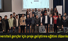 Üniversiteli gençler için proje geliştirme eğitimi düzenlendi