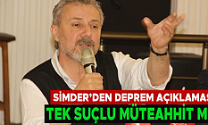 SİMDER'den Deprem Açıklaması
