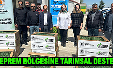 Deprem Bölgesine Tarımsal Destek