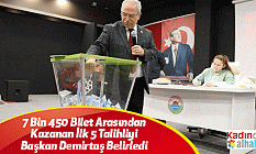 7 Bin 450 Bilet Arasından Kazanan İlk 5 Talihliyi Başkan Demirtaş Belirledi