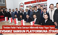 Yaşar Yazıcı, Sevdamız Samsun Platfomunu ziyaret etti