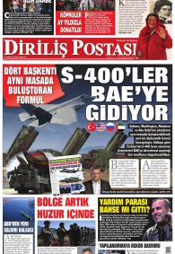 Diriliş Postası Gazetesi Gazete Manşeti